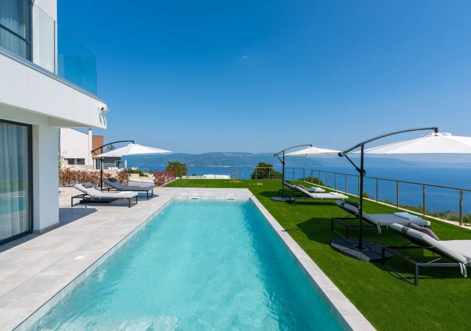 Villa Atrium con vista mare, piscina privata, jacuzzi, palestra e sauna