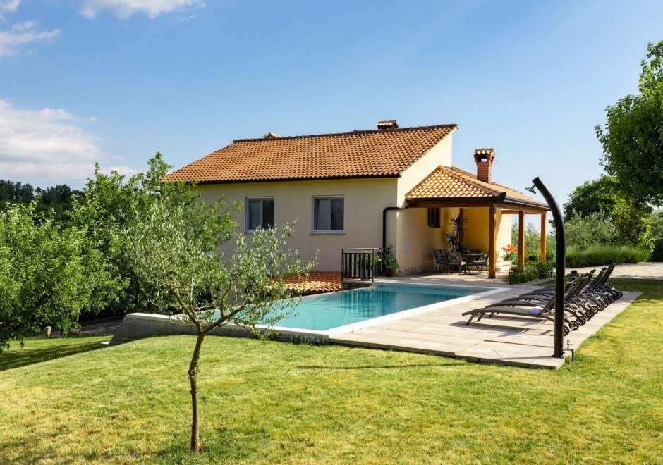 Holiday home with private pool and garden in central Istria / Tervis