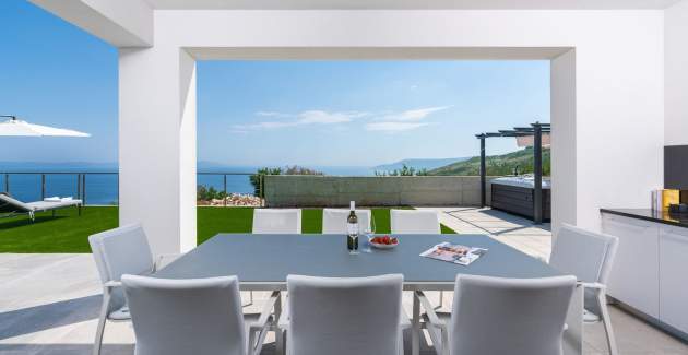 Villa Atrium con vista mare, piscina privata, jacuzzi, palestra e sauna