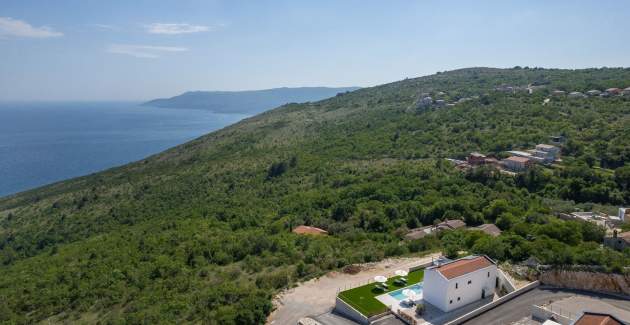 Villa Atrium mit Meerblick, privatem Pool, Whirlpool, Fitnessraum und Sauna