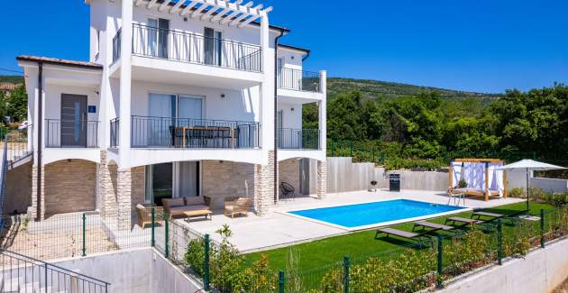 Diminici Villas / 5 bedroom villa with pool and panoramic sea view 1F