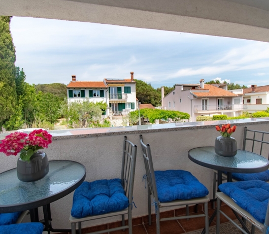 Apartments Betty / Two-bedroom apartment for up to 6 persons with terrace, parking, garden view