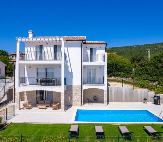 Diminici Villas / 5 bedroom villa with pool and panoramic sea view 1F